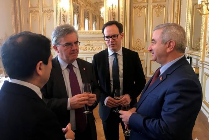 Արցախի Ազգային ժողովի նախագահը Փարիզում հանդիպել է Ֆրանսիայի ԱԺ պատգամավորների և Սենատի անդամների հետ