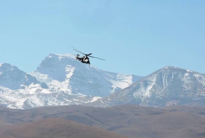 Հայաստանում ռուսական ռազմաբազայի օդաչուները եղանակային բարդ պայմաններում ուսումնավարժական թռիչքներ են իրականացրել