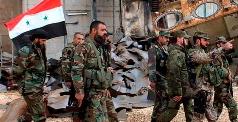 Армия Сирии проводит операцию против боевиков в городе Дума