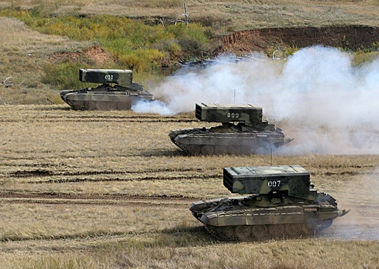 ВС России перекинули на Северный Кавказ тяжелые огнеметные системы ТОС-1А
