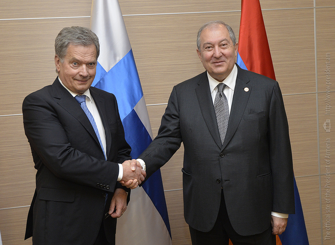 Президенты Армении и Финляндии обсудили вопросы двустороннего сотрудничества