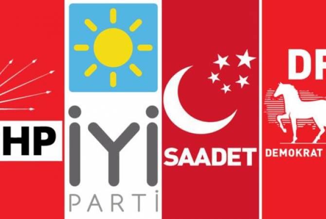 Թուրքիայում չորս ընդդիմադիր կուսակցություններ կմիավորվեն ընդդեմ Էրդողանի