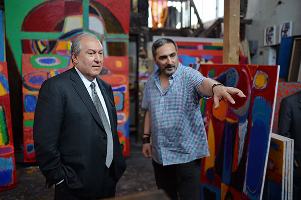 Արմեն Սարգսյանն այցելել է Մինաս Ավետիսյանի արվեստանոց