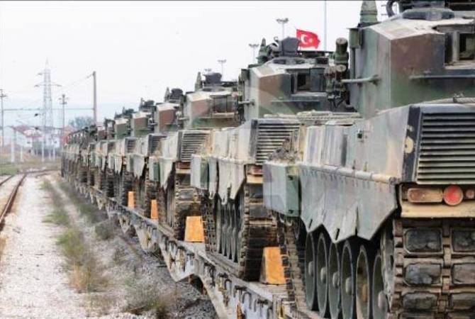 Թուրքիան արդիականացված տանկեր է կուտակել Սիրիայի սահմանին