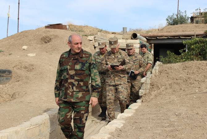 Բակո Սահակյանը արցախա-ադրբեջանական սահմանագծի հարավարեւելյան հատվածում ծանոթացել է զինվորների ծառայության ընթացքին