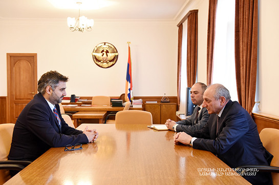 Президент НКР и глава Комитета кадастра Армении обсудили вопросы сотрудничества