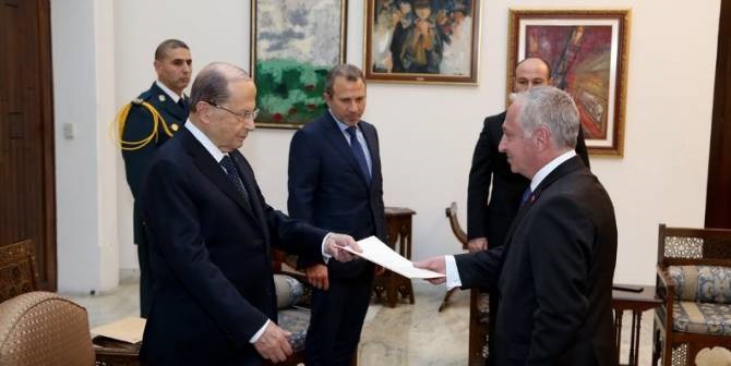 Լիբանանի նախագահն ընդունել է Հայաստանի նորանշանակ դեսպանի հավատարմագրերը