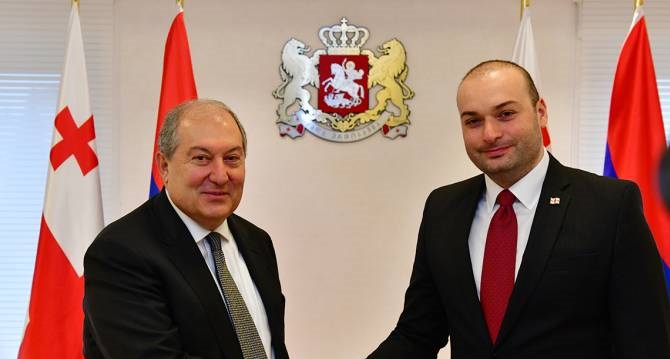 Հայաստանի նախագահն ու Վրաստանի վարչապետը մտքեր են փոխանակել հայ- վրացական հարաբերությունների ներկա օրակարգի շուրջ