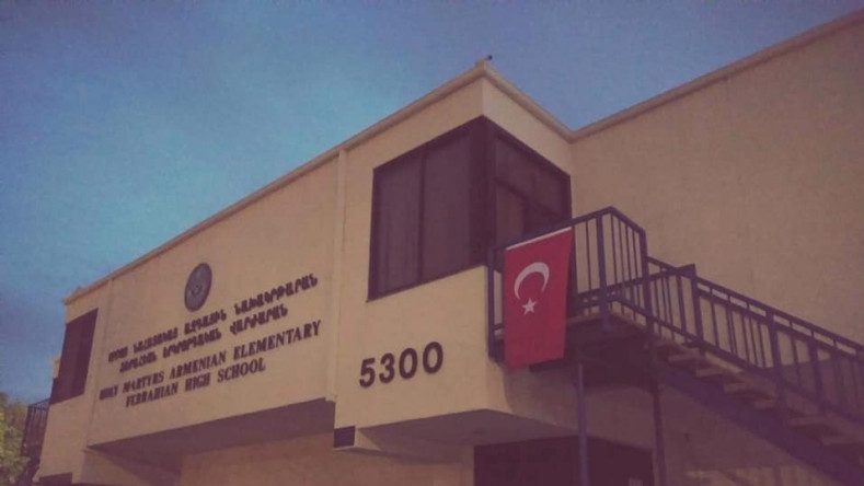 Թուրքական դրոշներով հարձակում է տեղի ունեցել Կալիֆորնիայի հայկական մասնավոր դպրոցների վրա