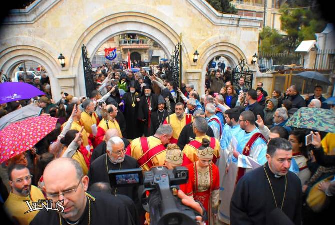 Արամ Ա կաթողիկոսը Հալեպում օծել է Սուրբ Քառասուն Մանկանց եկեղեցին