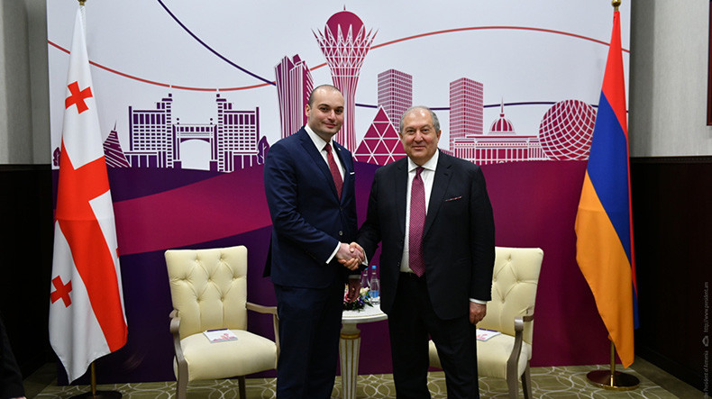 Президент Армении встретился с премьером Грузии