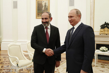 Пашинян встретится с Путиным в Санкт-Петербурге