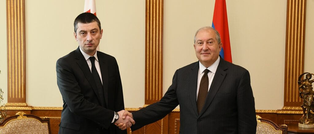 Նախագահ Սարգսյանը հյուրընկալել է Վրաստանի վարչապետին