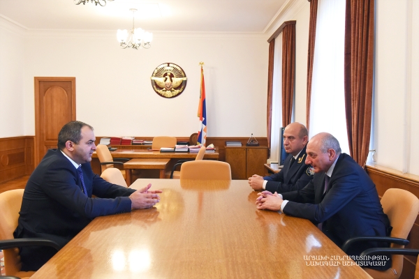 Бако Саакян принял генерального прокурора Армении Артура Давтяна