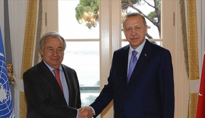 ՄԱԿ-ի գլխավոր քարտուղարը Ստամբուլում հանդիպել է Էրդողանի հետ