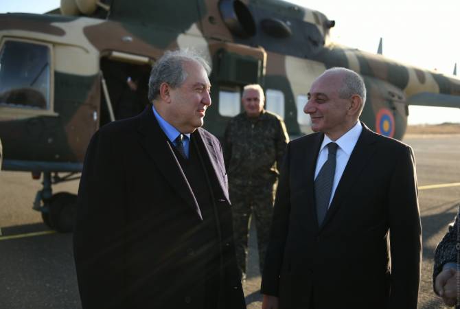 Հայաստանի և Արցախի նախագահները քննարկել են համագործակցության հարցերի լայն շրջանակ