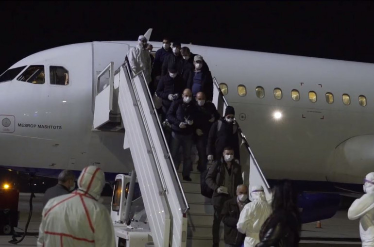 Հռոմից իրականացված չարթերային թռիչքով Երևան են ժամանել 67 ՀՀ քաղաքացի  (տեսանյութ)