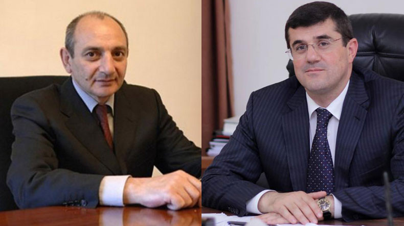 Бако Саакян поздравил Араика Арутюняна с избранием на должность президента Арцаха