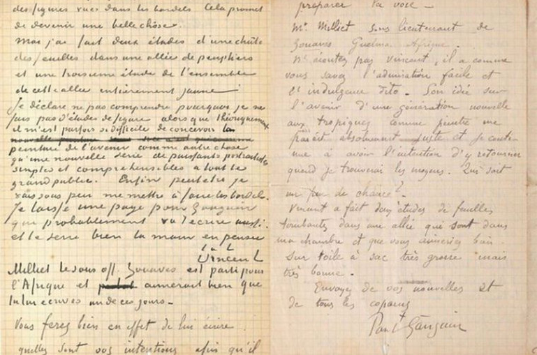 Վան Գոգի և Գոգենի համատեղ նամակը աճուրդում վաճառվել է 210.6 հազար եվրոյով