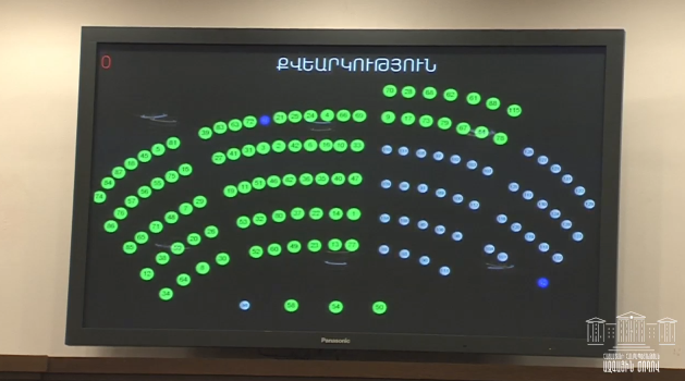 Парламент Армении в первом чтении принял проект поправок в Конституцию