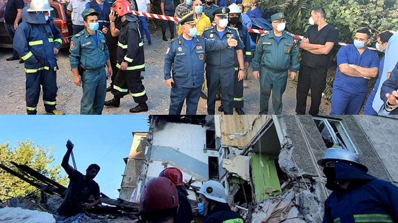 Из-под завалов обрушившегося в Ереване жилого дома извлекли 2 человек