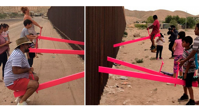 ԱՄՆ-ի և Մեքսիկայի սահմանի վարդագույն ճոճանակը ճանաչվել է «Տարվա դիզայն»