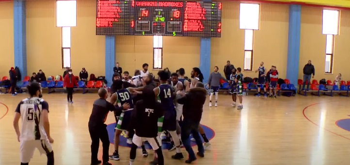 Բասկետբոլի Հայաստանի Ա լիգայի հանդիպումն ընդհատվել է ծեծկռտուքի պատճառով (տեսանյութ)