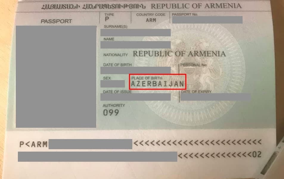 Ինչու է ՀՀ քաղաքացու անձնագրում որպես ծննդավայր գրվել «Ադրբեջան». Ոստիկանության պարզաբանումը