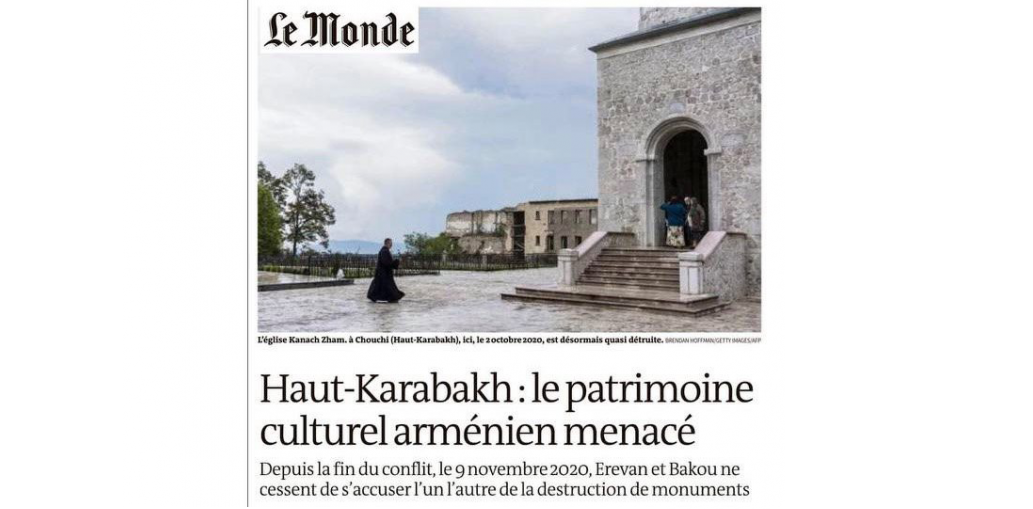 Ինչո՞ւ է ՅՈՒՆԵՍԿՕ-ն լռում Արցախում հայկական մշակութային արժեքների ոչնչացման հարցում․ Le Monde–ի անդրադարձը