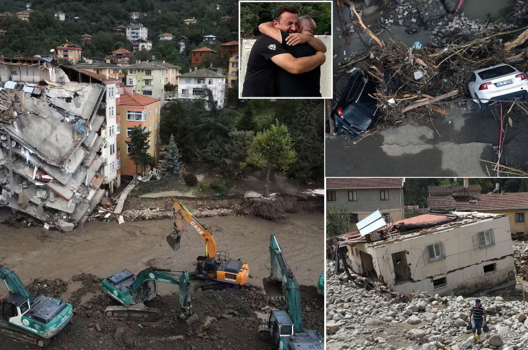 Թուրքիայում ջրհեղեղի հետևանքով զոհերի թիվը հասել է 57-ի (տեսանյութ)