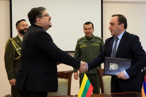 Ստորագրվել է Հայաստանի և Լիտվայի միջև ռազմական համագործակցության ծրագիրը