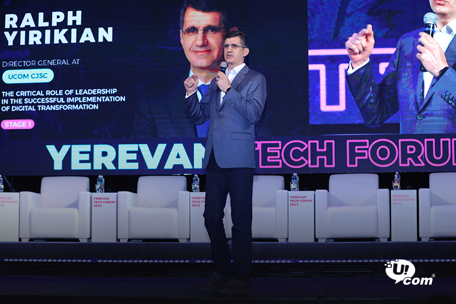 UCOM-ի գլխավոր տնօրեն Ռալֆ Յիրիկյանը ելույթ է ունեցել Yerevan Tech Forum 2K23-ի ժամանակ