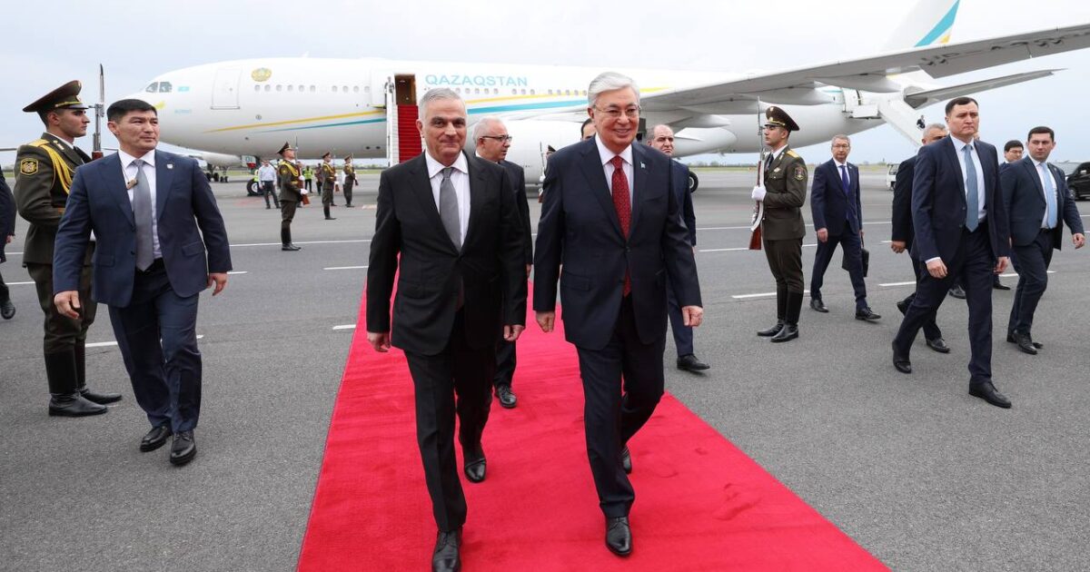 Ղազախստանի նախագահը ժամանեց Հայաստան