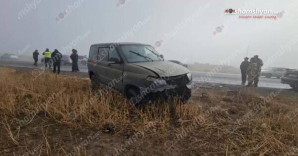 Արագածոտնում բախվել են ՊՆ «UAZ Patriot»-ն ու 2 «Opel»-ներ․ կան վիրավորներ