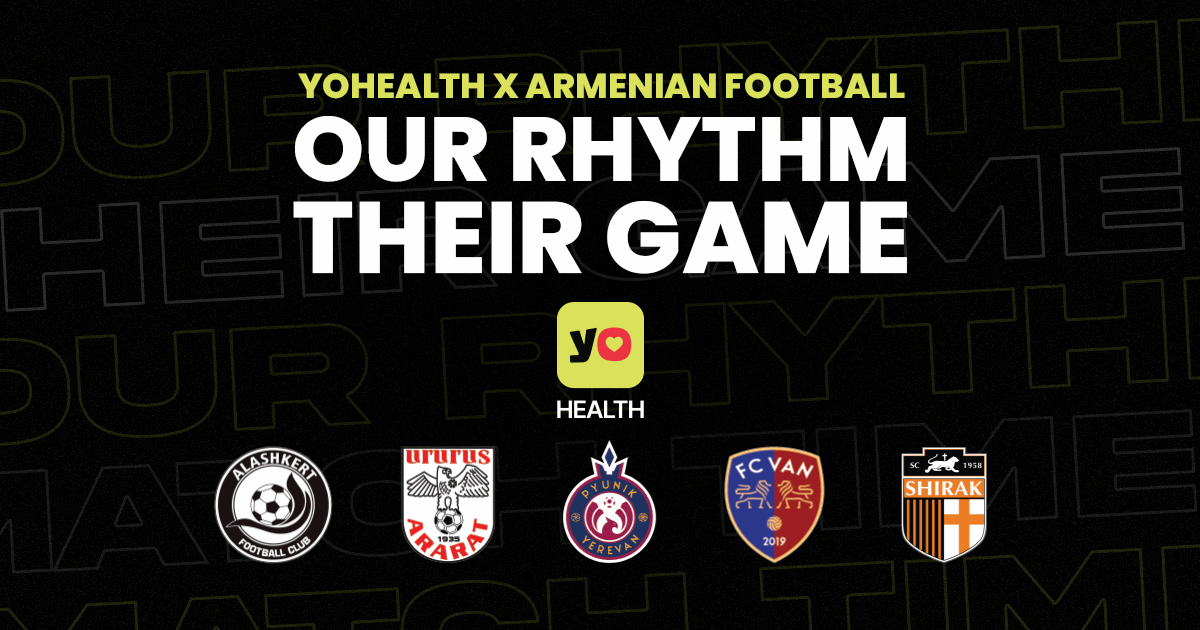 YoHealth-ը դարձել է հայկական 5 ֆուտբոլային ակումբների հովանավոր