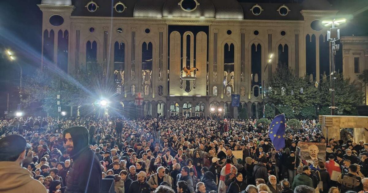 Թբիլիսիում բողոքի ցույցերը շարունակվում են