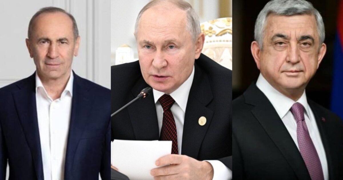 Նոր տարվա կապակցությամբ Վլադիմիր Պուտինը շնորհավորել է Նիկոլ Փաշինյանին, նաև՝ Ռոբերտ Քոչարյանին ու Սերժ Սարգսյանին