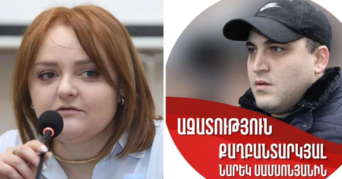 Նարեկը պետք է անհապաղ ազատ արձակվի, որովհետև նա հանցանք չի գործել․ Լիդյա Մանթաշյան