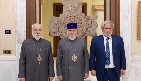 Ամենայն Հայոց Կաթողիկոսն ընդունել է Ռոբերտ Ամստերդամին