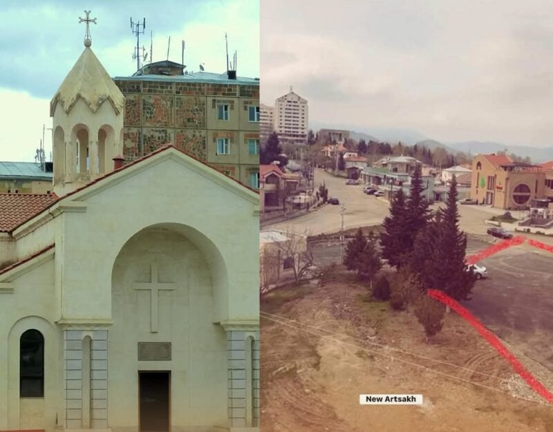 Արցախի թեմը խստորեն դատապարտում է Ադրբեջանի կողմից Ստեփանակերտի Սուրբ Հակոբ եկեղեցու ավերումը