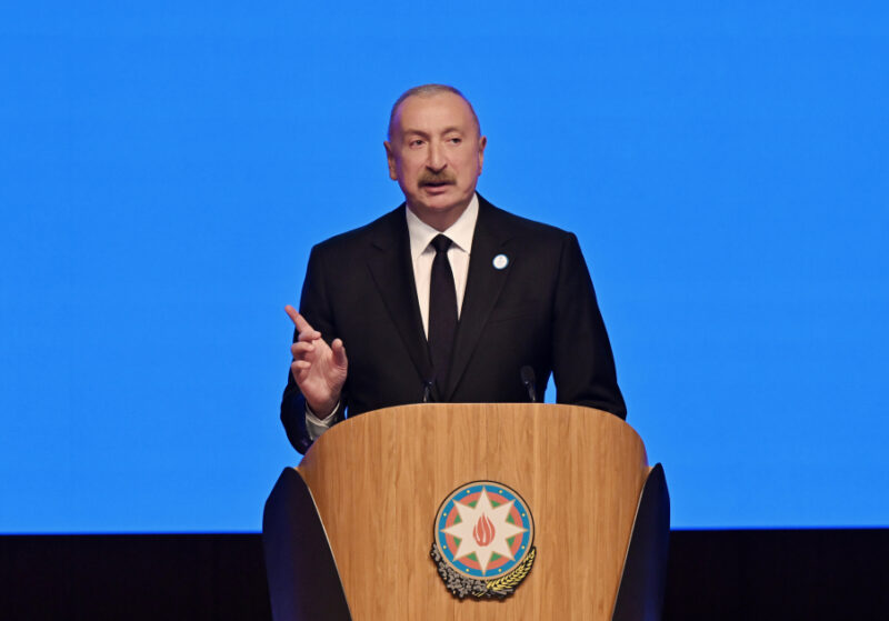 Արցախի օկուպացիայի արդարացում և հոխորտանք արտաքին աշխարհին. Բաքվի բռնապետի հերթական ելույթը «Ենի Ազերբայջան»-ի համագումարում
