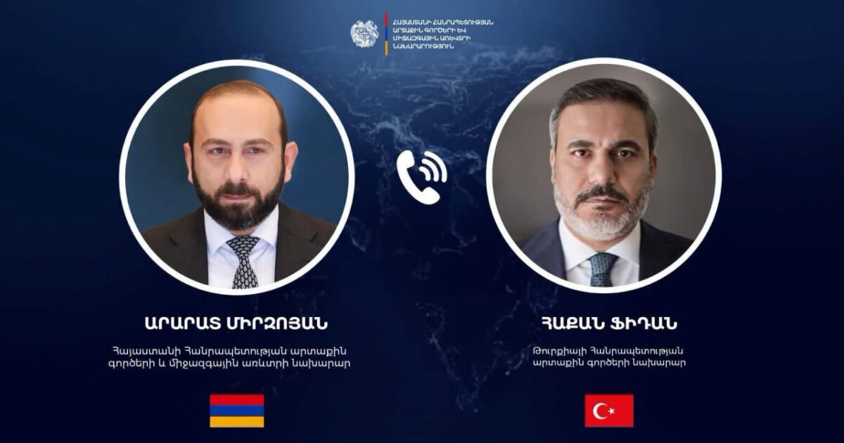 Հայաստան-Թուրքիա օրակարգն ու տարածաշրջանային հարցերը․ Միրզոյանի և Ֆիդանի քննարկումը